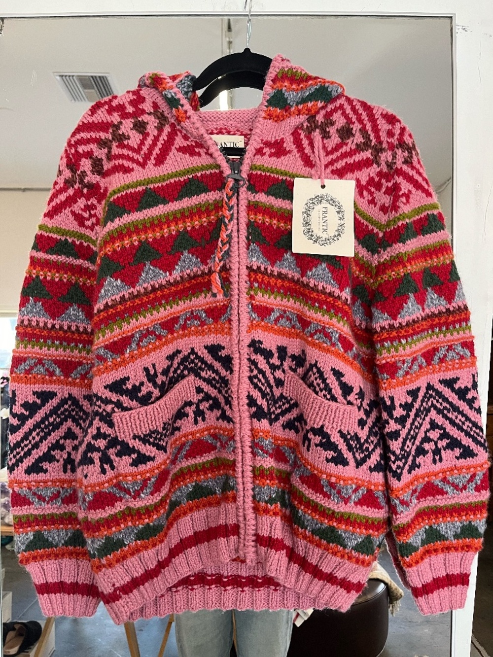 FRANTIC "Mira Cardi" Zip-Up Sweater